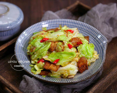 圆白菜炒五花肉(图6)