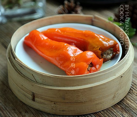 红椒酿牛肉(红椒 里面塞牛肉)(图12)