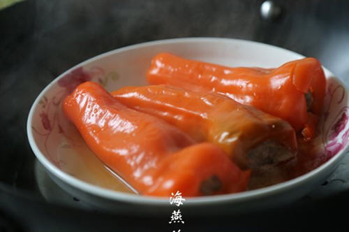 红椒酿牛肉(红椒 里面塞牛肉)(图11)