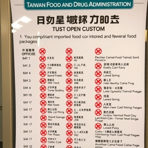 台湾食药署发布边境查验不合格进口食品名单（2025年5月13日）(图1)
