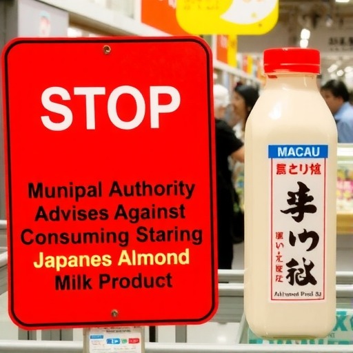 澳门市政署吁停止饮用一款日本产杏仁奶类产品(图1)