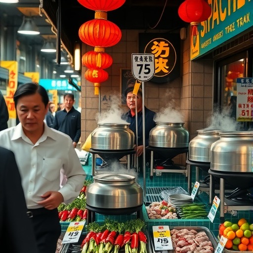 甘肃省武山县鸳鸯市场监管所开展麻辣烫经营户专项检查摸底行动(图1)